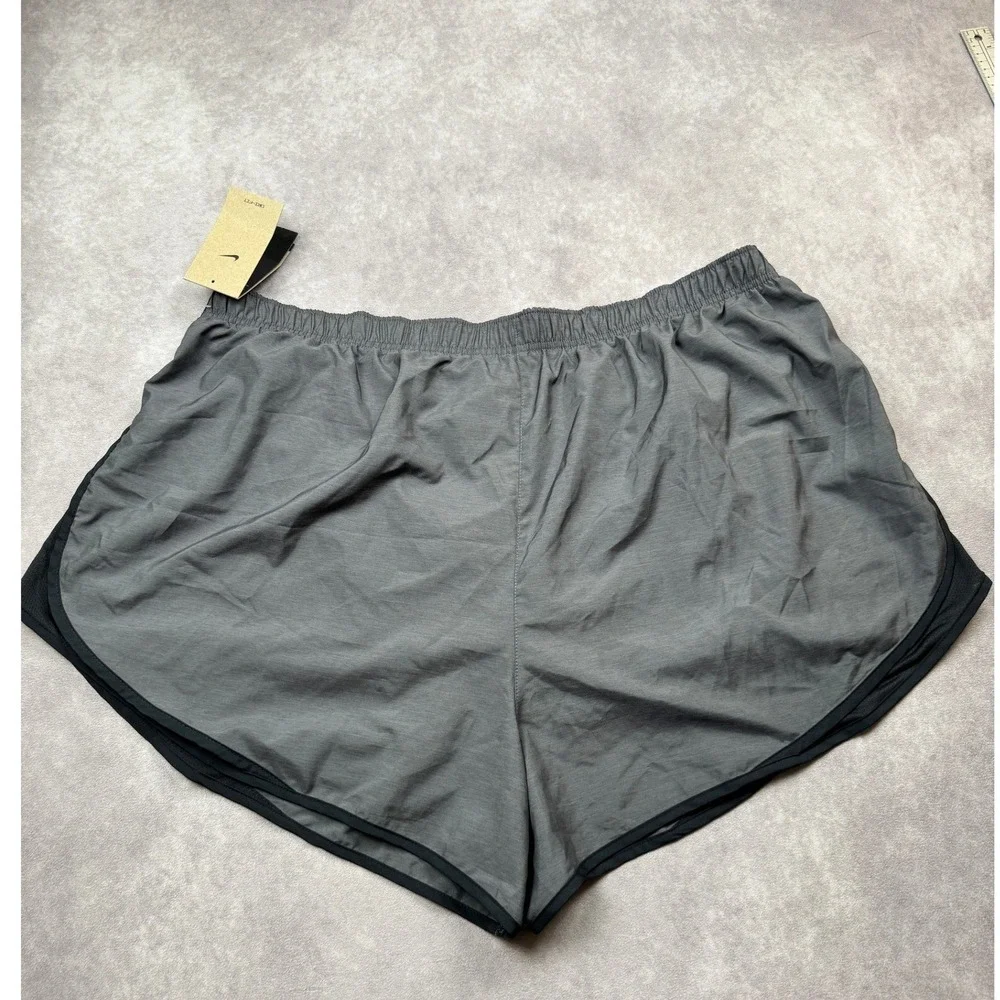 Nike Womens Dri-FIT Running Shorts Plus Size 3X Gray Black CZ2857-083 NEW - Picture 10 of 14